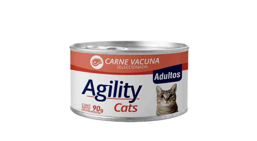 LATA AGILITY GATO ADULTO CARNE 90 GM 